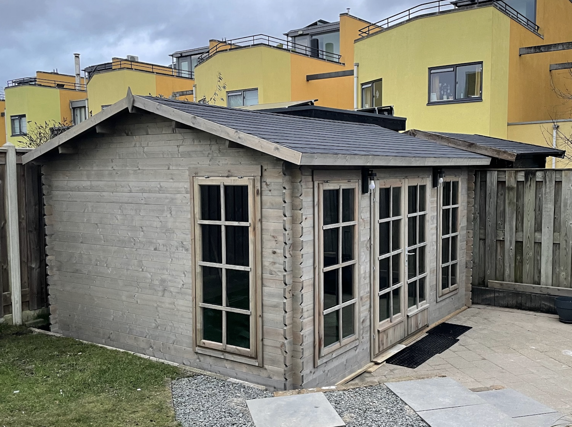 Blockhaus Arne 450 x 350 x 264 cm Wandstärke 28 mm - Gartenhaus