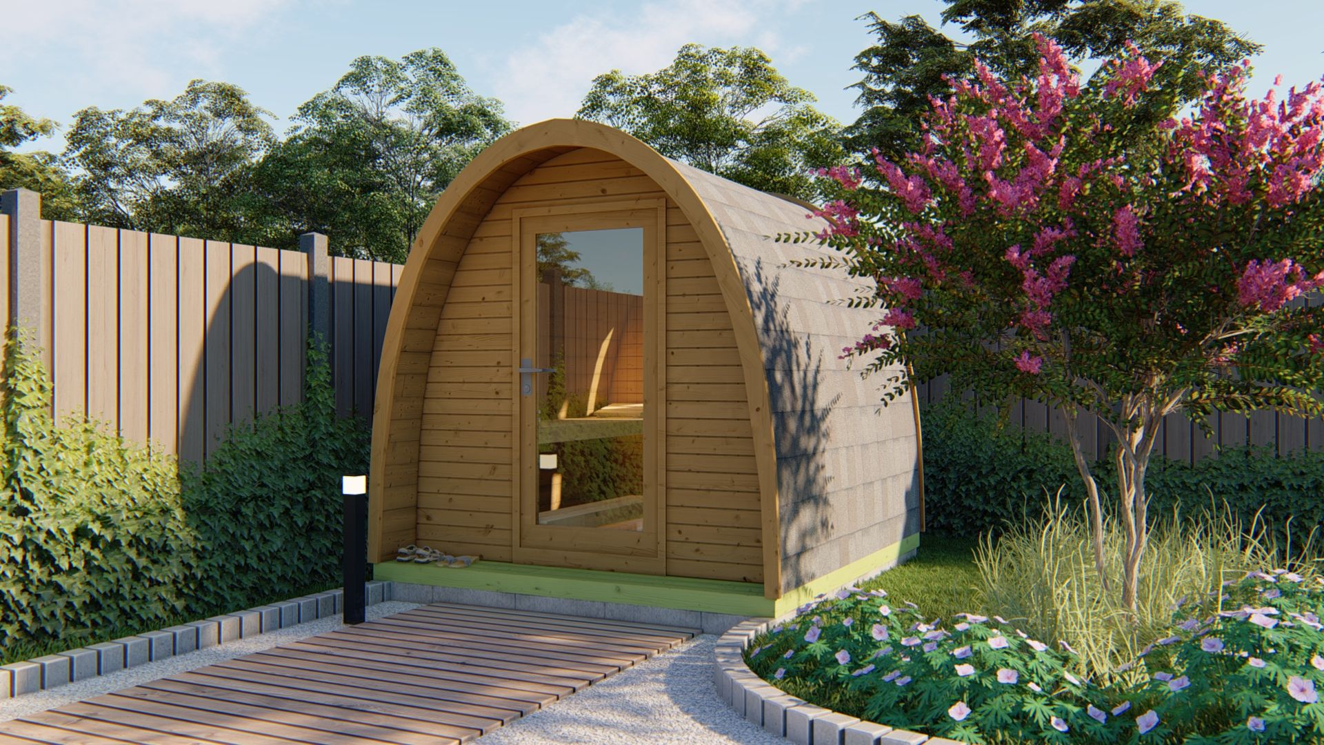 Sauna POD Tolva &Oslash;230 x 260 cm - thermowood 42mm 