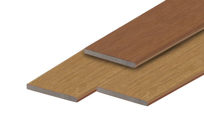 PuraTerra composiet kantplank teak bi-color 1,2 x 15,0 x 300 cm