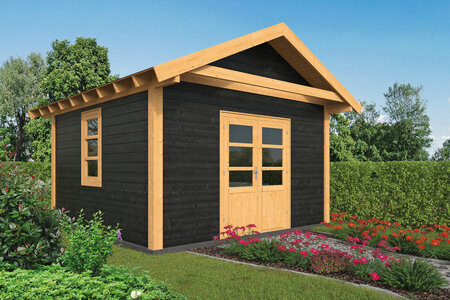 DIY Flachdach Satteldach Tubbergen schwarz