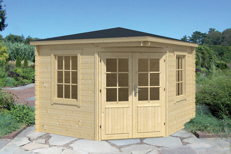 Gartenhaus Asmund 300 x 300 cm 5-Eck 