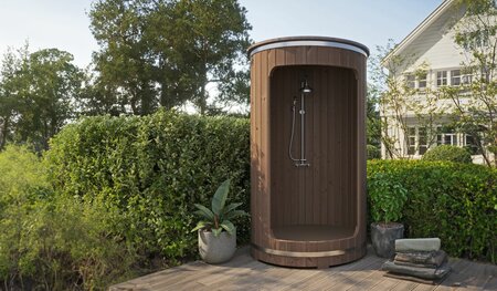 Außenduschtrommel Ø130 cm | 42 mm | Thermowood