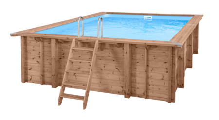 Luxuriöser Holzpool Playa Lagun 600 x 419 x 131 cm