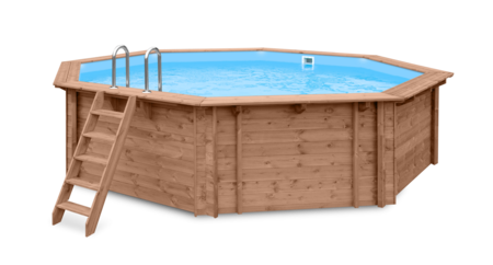 Luxus Holzpool Kokomo Beach 560 x 517 x 129 cm
