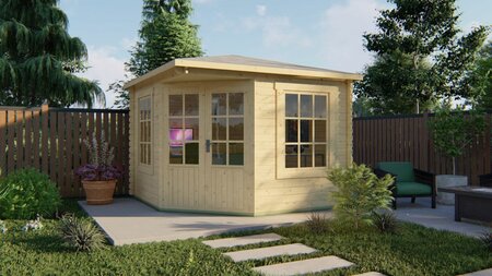 Gartenhaus Asmund 300 x 300 cm 5-Eck 