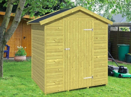 Gerätehaus Vincent 180 x 135 x 207 cm, imprägniert, Wandstärke 16 mm - Gartenschrank