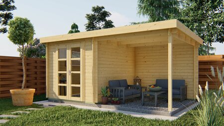 Gartenhaus Eirunn 250 + 250 x 250 cm