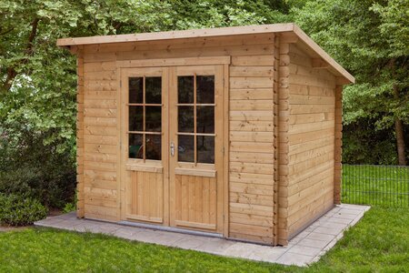 Gartenhaus Mila 290 x 250 x 219 cm - Wandstarke 28 mm