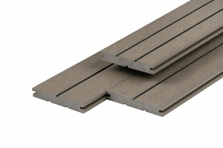 PuraDock massive WPC Terrassendiele Light Grey 2,2 x 14,6 x 390 cm
