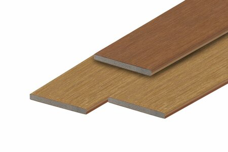 PuraTerra WPC Abschlussbrett Teak Bicolor 1,2 x 15,0 x 300 cm