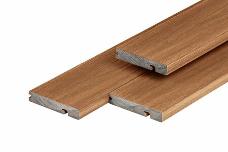 PuraShield WPC Abschlussdiele Teak 2,3 x 13,8 x 300 cm