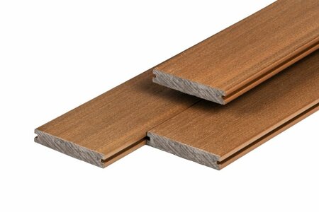 PuraShield massive WPC Terrassendiele Teak 2,3 x 13,8 x 400 cm