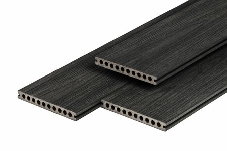 PuraShield WPC Terrassendiele Ebony Black 2,3 x 21 x 500 cm