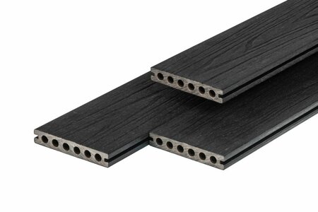 PuraShield WPC Terrassendiele Ebony Black 2,3 x 13,8 x 500 cm