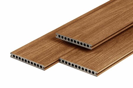 PuraShield WPC Terrassendiele Teak 2,3 x 21 x 300 cm